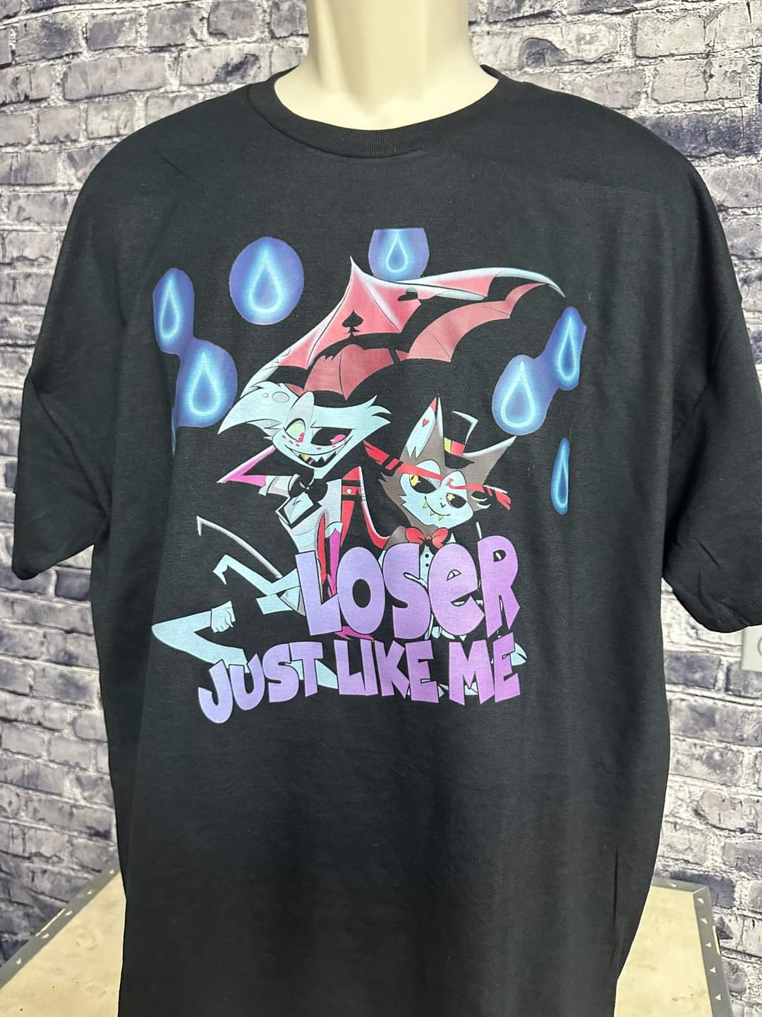 Hazbin Hotel - Angel Dust and Husk - "Loser Just Like Me" T-shirt